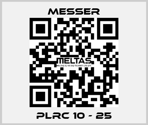 PLRC 10 - 25 Messer