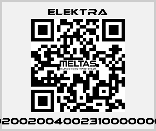 02002004002310000000 ELEKTRA