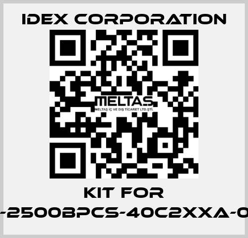 Kit for VFP-2500BPCS-40c2xxa-0092 IDEX Corporation