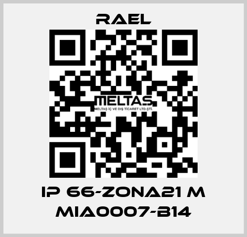 IP 66-ZONA21 M MIA0007-B14 RAEL