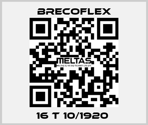 16 T 10/1920  Brecoflex