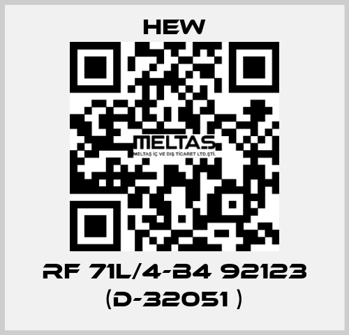 RF 71L/4-B4 92123 (D-32051 ) HEW