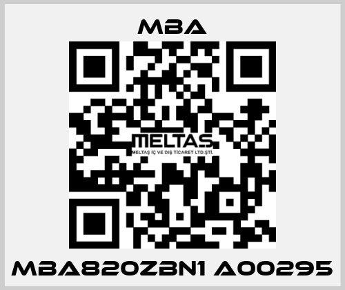 MBA820ZBN1 A00295 MBA