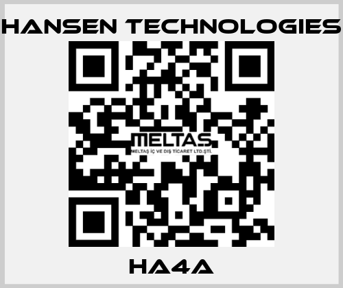 HA4A HANSEN TECHNOLOGIES