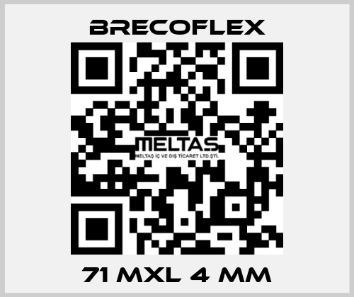 71 MXL 4 mm Brecoflex