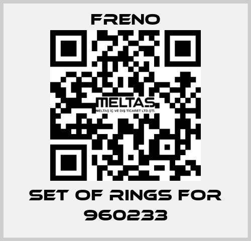 Set of rings for 960233 Freno