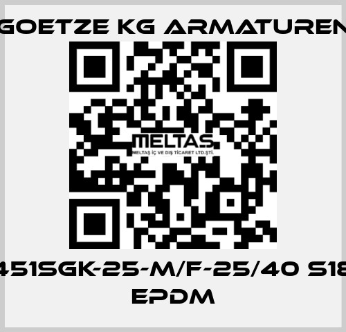 451sGK-25-m/f-25/40 S18 EPDM Goetze KG Armaturen