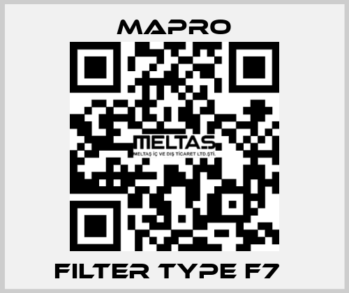 Filter type F7   Mapro