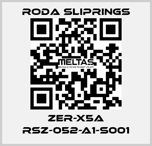 ZER-X5A RSZ-052-A1-S001 Roda Sliprings