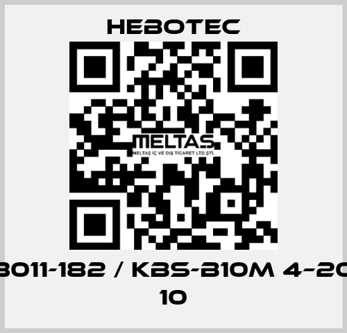 3011-182 / KBS-B10M 4–20 10 HEBOTEC