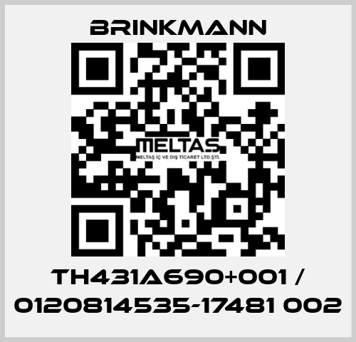 TH431A690+001 / 0120814535-17481 002 Brinkmann