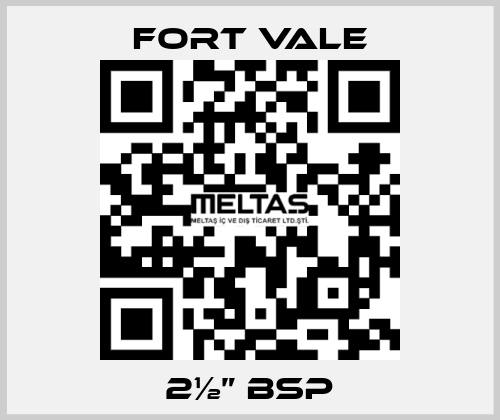 2½” BSP Fort Vale