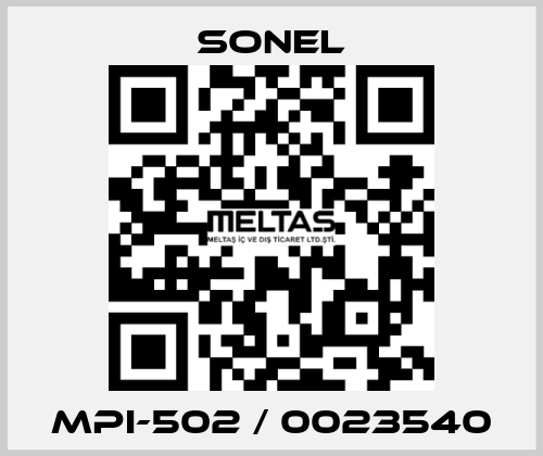 MPI-502 / 0023540 Sonel