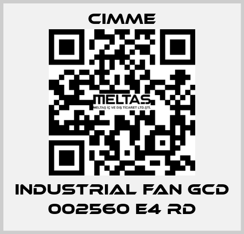 Industrial Fan GCD 002560 E4 RD Cimme