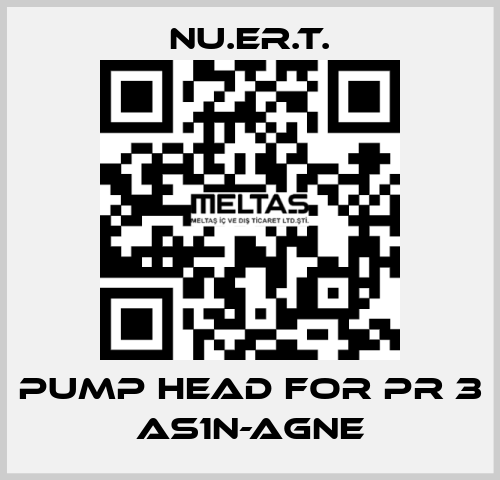 pump head for PR 3 AS1N-AGNE NU.ER.T.