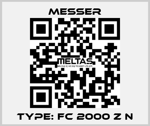 Type: FC 2000 Z N Messer