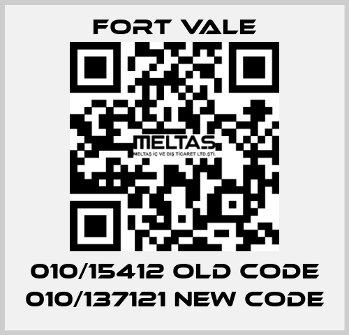 010/15412 old code 010/137121 new code Fort Vale