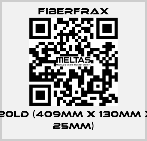 120LD (409mm x 130mm x 25mm) Fiberfrax