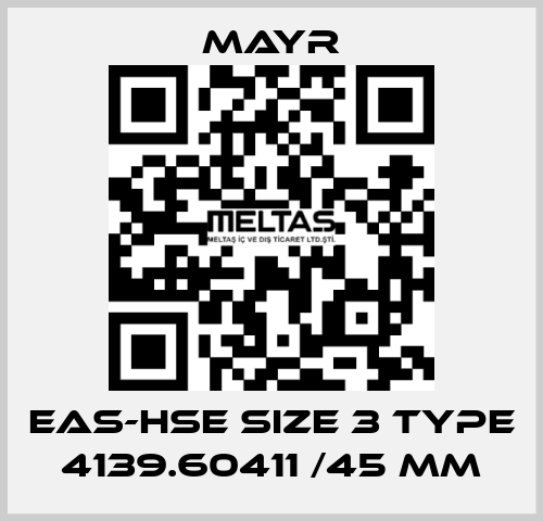 EAS-HSE size 3 Type 4139.60411 /45 mm Mayr