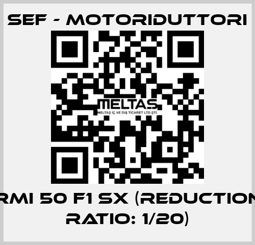 RMI 50 F1 SX (reduction ratio: 1/20) SEF - MOTORIDUTTORI