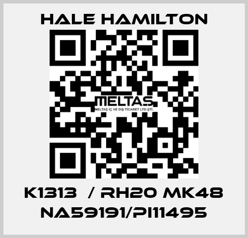 K1313  / RH20 MK48 NA59191/PI11495 HALE HAMILTON