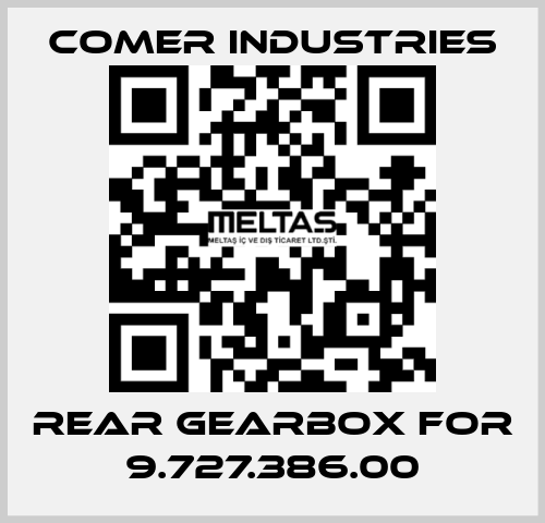 rear gearbox for 9.727.386.00 Comer Industries