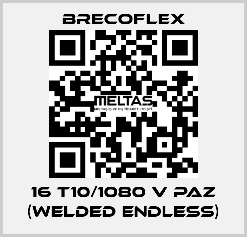 16 T10/1080 V PAZ (WELDED ENDLESS) Brecoflex