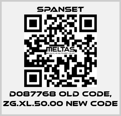 D087768 old code, ZG.XL.50.00 new code SpanSet