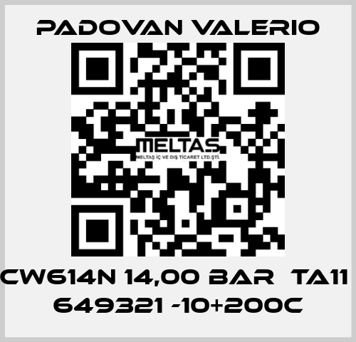 CW614N 14,00 BAR  TA11  649321 -10+200C PADOVAN VALERIO