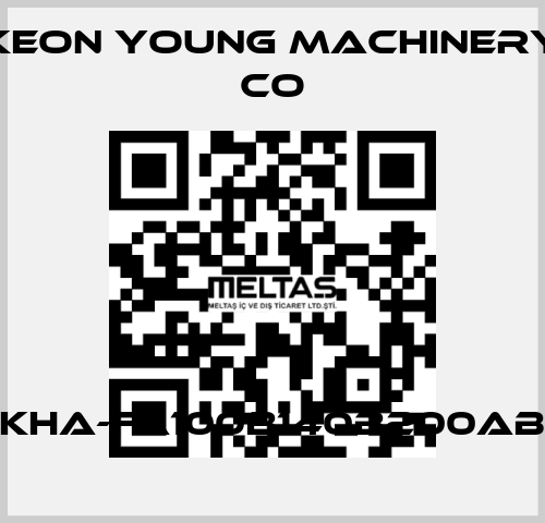 KHA-FA100B140B200AB Keon Young Machinery Co