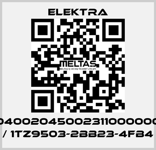 04002045002311000000 / 1TZ9503-2BB23-4FB4 ELEKTRA