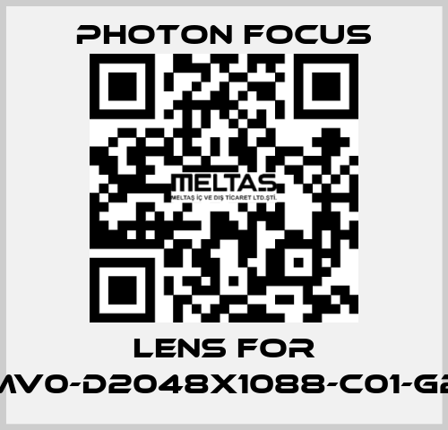 lens for MV0-D2048X1088-C01-G2 PHOTON FOCUS