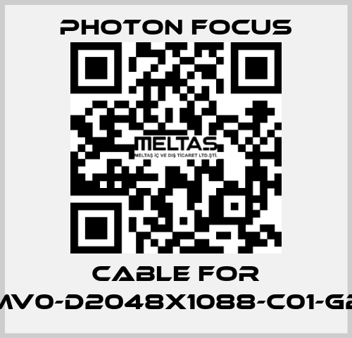 cable for MV0-D2048X1088-C01-G2 PHOTON FOCUS