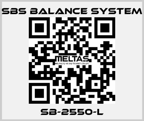 SB-2550-L SBS BALANCE SYSTEM