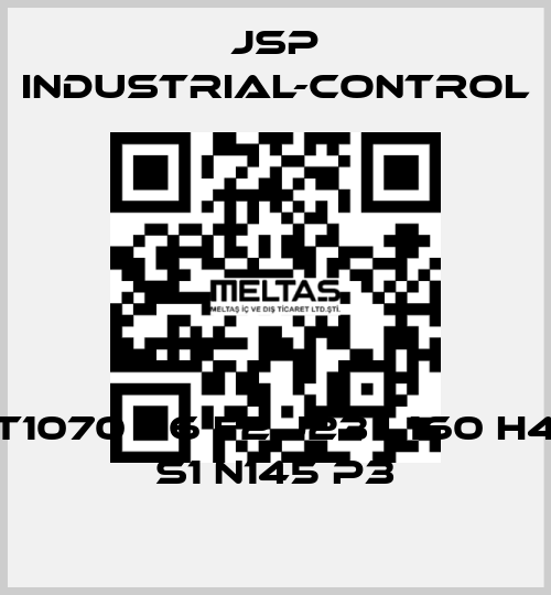 T1070 06 F2 J23 L160 H4 S1 N145 P3 JSP Industrial-Control