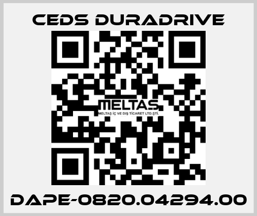 DAPE-0820.04294.00 Ceds Duradrive