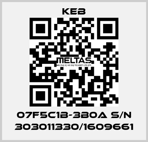 07F5C1B-3B0A S/N 303011330/1609661 KEB