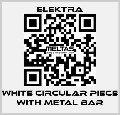 WHITE CIRCULAR PIECE WITH METAL BAR ELEKTRA