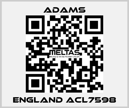 ENGLAND ACL7598 ADAMS