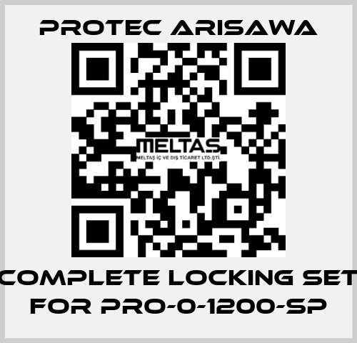 Complete locking set for PRO-0-1200-SP Protec Arisawa