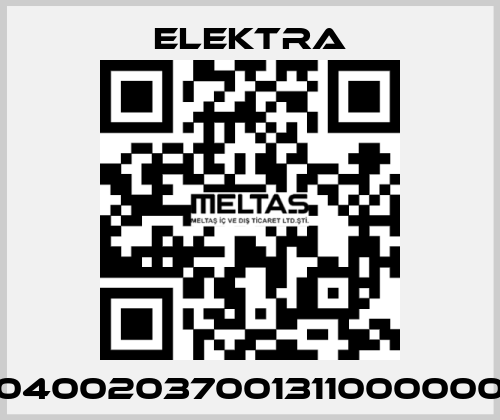 04002037001311000000 ELEKTRA