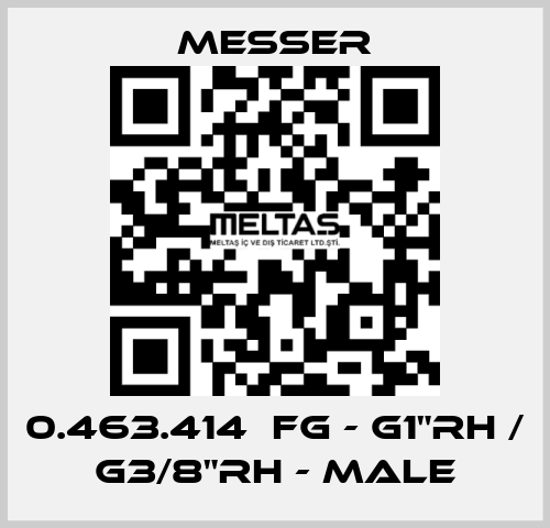 0.463.414  FG - G1"RH / G3/8"RH - Male Messer