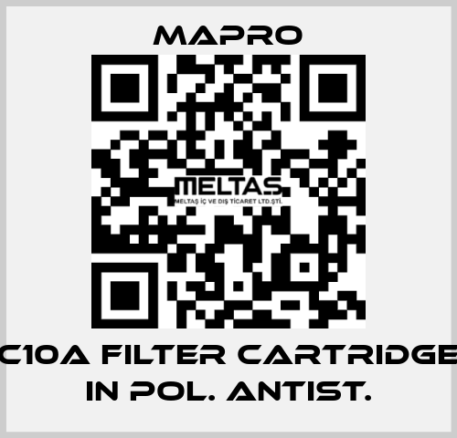 C10A filter cartridge in pol. Antist. Mapro