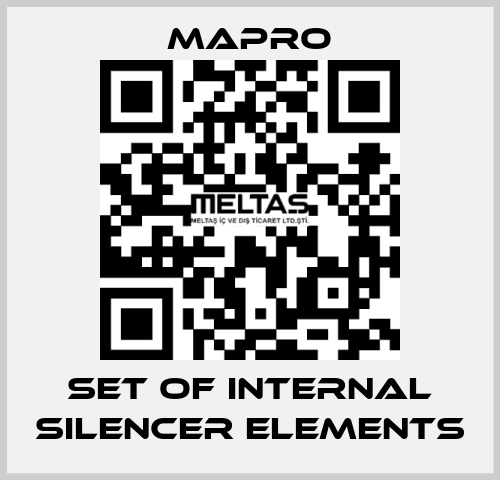 set of internal silencer elements Mapro