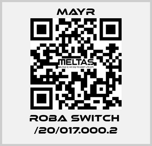 ROBA Switch  /20/017.000.2 Mayr