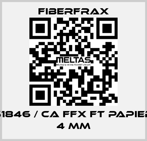 51846 / CA FFX FT PAPIER 4 MM Fiberfrax