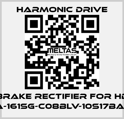 brake rectifier for HD SHA-20A-161SG-C08BLV-10S17bA-SP6575 Harmonic Drive