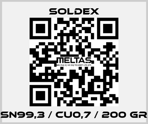 SN99,3 / CU0,7 / 200 gr SOLDEX