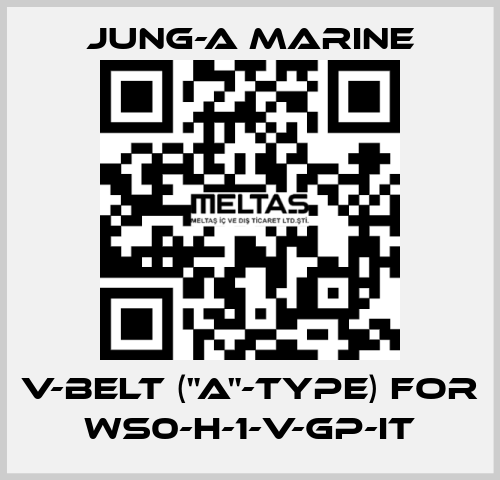 V-belt ("A"-type) for WS0-H-1-V-GP-IT JUNG-A MARINE