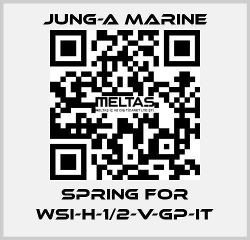 spring for WSI-H-1/2-V-GP-IT JUNG-A MARINE